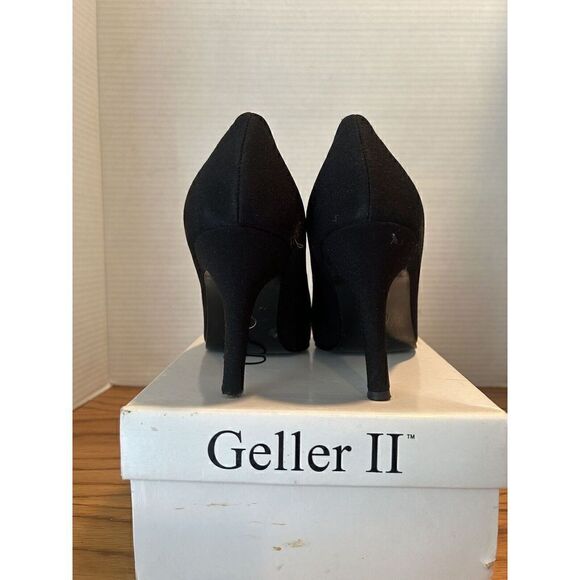 GELLER II Las Vegas Black Fabric Pumps Heels Women's Size 7 GE10025 - Picture 4 of 11